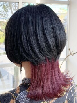 ラシサ(rashisa) クラゲカット/インナーカラーピンク