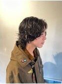 men's ニュアンスウルフパーマ
