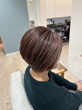 ポルカドット 豊橋店(Polkadot) 白髪を活かした暖色系ハイライト