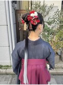 【立川cres奈佳子】ヘアアレンジリングポニー卒業式