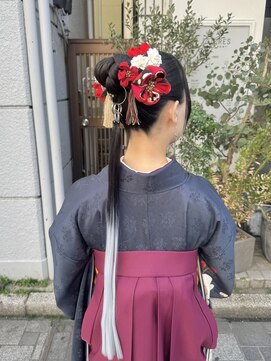 ゼスト クレス(ZEST Cres) 【立川cres奈佳子】ヘアアレンジリングポニー卒業式