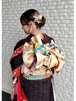 美容室 キララ(Kirara)の写真/《ブライダル◎成人式◎袴◎七五三◎》着付けのことはKiraraにお任せ！魅力を引き出す和装スタイルに♪