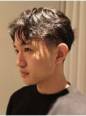 【名古屋丸の内】テーパーフェードセンターパートメンズカット