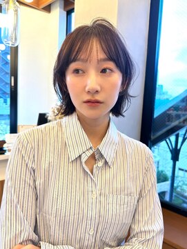 ロンドフルール 大宮東口(Lond fleur) ミニウルフレイヤーカット顔周りカット前髪カット韓国ボブ/大宮