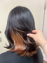 エターナルバイマティーナ(Eternal by MATINA)&nbsp;【インナーカラー/オレンジベージュ/デザインカラー】池袋美容室