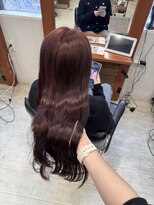 シエル 難波店(CIEL)&nbsp;ボルドーカラー＃ブリーチなしダブルカラー＃透明感カラー