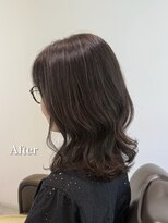 ロエ(loe)&nbsp;大人のダークベージュ。白髪ぼかしハイライト