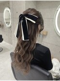 ハーフアップ/心斎橋ヘアセット