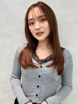 アッシュ 中野店(Ash) イメチェン/似合わせカット/フルバング/レッドブラウン/中野