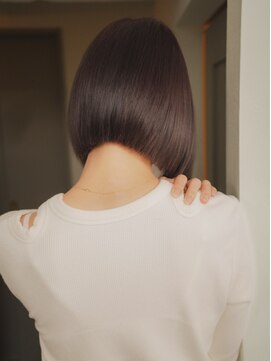 ボブ　髪質改善／白髪改善／白髪ぼかし／脱白髪染め