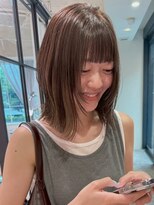 リュミエ ドゥ マッシュ(Lumier de mashu)&nbsp;【大阪/梅田/茶屋町/中崎町】チョコレートブラウン/ぱつっとボブ