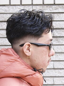 ザバーバー 渋谷(THE BARBER) 短髪フェード×パーマ　バーバー/メンズ/フェード/渋谷