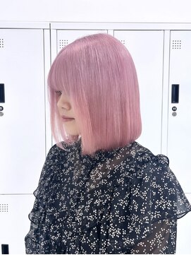 ワンズオゼ 渋谷(ONE's oze) ハイトーン/ダブルカラー/大人ガーリー/ダークアッシュ/似合わせ