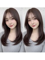 ウィールール 札幌店(WE RULE) ロング/顔周りレイヤー/小顔/ブラウン系