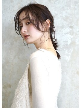 テラス 箕面萱野(Terrace) 大人可愛い20代30代40代50代小顔レイヤーセミロングアレンジ