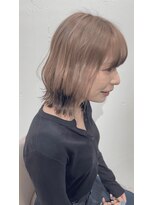 サラ(sara)&nbsp;ミルクティーカラー/エンドカラー/３時間/ブリーチ有り