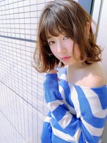 アクシス カリヤ(`AXIS KARIYA)&nbsp;ミルクティーブロンド/ダークブルー/デジタルパーマ/刈谷