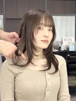 ビューエヒメ(VIEW EHIME)&nbsp;小顔黒髪レイヤーカット×アッシュカラー20代30代40代