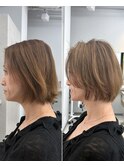 30代40代50代白髪ぼかし丸みショートくびれショート