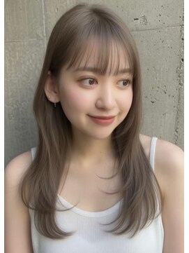 リークフー(Ree cu fuu) 夏のブリーチなしカラー◎レイヤーカット/シースルーバング