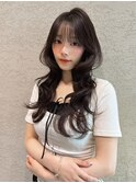 【五島巨幹】ハッシュカット/グレージュ/ロングレイヤー/顔周り