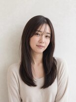 レセ 南柏店(Laissez)&nbsp;ロングヘア/レイヤーカット/ダークブラウン/大人かわいい/透明感