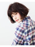 可愛いショートボブ◎くせ毛風パーマ可愛ヘア