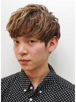 メリケンバーバーショップ コウベ(MERICAN BARBERSHOP KOBE) グランジネープレスツーブロック束感あるスパイキーマッシュ@1.1