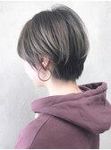 ショートヘアベージュ_無造作カールボブディ_ba184592