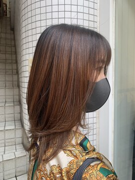 エイム 下北沢(aim) ダークアッシュ/ふんわりミディアム　レイヤーカット
