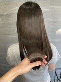 改質改善/縮毛矯正/カーキグレージュ【三軒茶屋】
