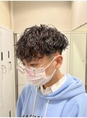 【平山 明樹】メンズカット+波巻きスパイラルパーマ