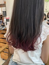 イツキ ヘアーデザイン(ITSUKI hair design) ピンクすそカラー　グラデーションカラー　ブリーチカラー