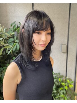 グリーン 町田(green) 黒髪ミディアムレイヤー2