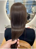 ストレートパーマ　縮毛矯正　美髪　髪質改善　アッシュベージュ