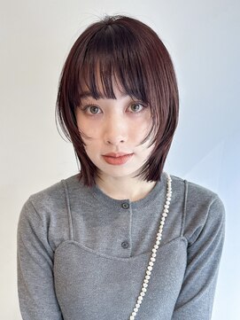 ローネス(LONESS) ぷつっとカット　顔まわりレイヤー　レイヤーボブ　切りっぱなし