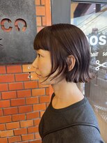 ボスコ 下北沢店(bosco) モーヴカラーボブ ≪saya≫