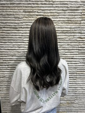 ビス リアン 川口店(Vis lien) 大人美人ハイレイヤーぱっつん前髪黒髪ロングワイドバンク小顔