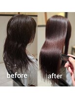 リー 十三(Lee)&nbsp;【Lee十三　篠原】髪質改善　美髪矯正　リアル乾かしただけafter