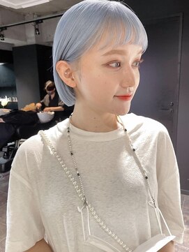 ペレ 梅田(PELE) 前髪/アンブレラカラー/こなれミディ/イメチェン/ウェーブパーマ