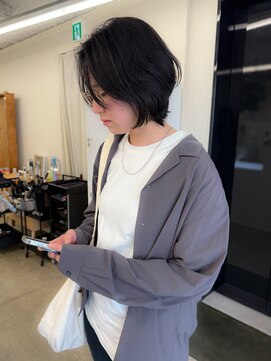 キジ(kiji) 【kiji】毛先パーマ×短すぎないくびれショート＃久屋＃丸の内