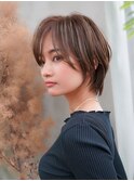 【GEEKS渋谷】クールショート/くびれカット/20代30代/グレージュ