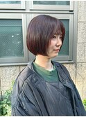 まるボブ × ピンクブラウン【下北沢】