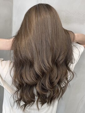 ベルヘアーデザイン 堺東(Belle hair Design) 外国人風レイヤーカットオリーブグレージュ堺東20代30代40代
