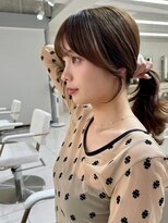 エジョン 幡ヶ谷店(Aejon)&nbsp;顔まわり/レイヤーロング/韓国ヘア/ベビーピンク/新宿