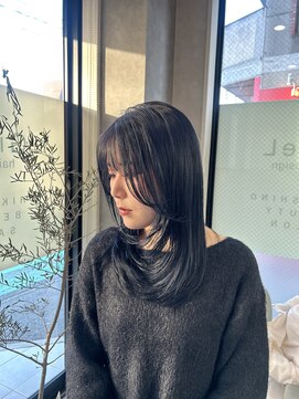 ジゼル 筑紫野(GiseL) 顔周りレイヤーブルーブラック