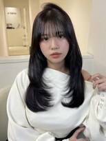 アイトーキョーエス 渋谷(AI TOKYO S)&nbsp;レイヤーカット/韓国ヘア/ワンホンレイヤー/ダークブラウン