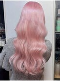 ミルクティーピンクベージュカラーハイトーンカラーダブルカラー