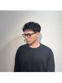 アクティブショート×メガネ