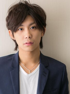 モッズヘア メン 仙台愛子駅前店(mod's hair men) 20代30代ツーブロックダークブラウンニュアンスウルフc仙台愛子